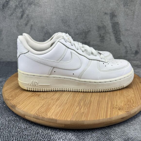 Nike Air Force 1 '07 Low Shoes Womens Size 7.5 White Leather AF1 315115-112 - Picture 1 of 9